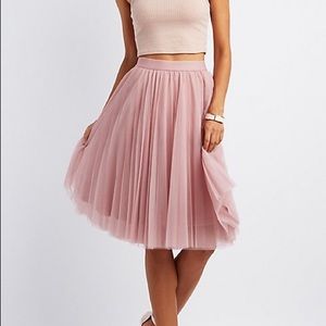 Dusty Pink Tulle Skirt